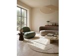 Wollteppich Geometrisch Natur Ø160 Cm - Deben Kadima Design
