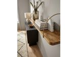 Wandregal Massivholz Metall Kleines Industrial, Mango 120X25X22 Cm