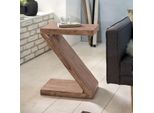 Beistelltisch Massivholz Z Cube Landhausstil Design Mumbai, Akazie 30X44X59 Cm