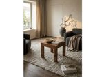 Beistelltisch Massivholz Landhausstil Design Mumbai, Dunkelbraun 45X45X40 Cm
