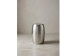Beistelltisch – Rund Aluminium Silber Hammerschlag 30X49,5X30 Cm Orientalisch Schmal