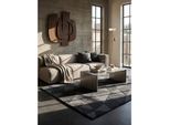 Wollteppich Geometrisch Anthrazit 200 X 290 Cm - Deben Kadima Design