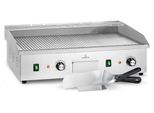 Klarstein Elektrogrill, Tischgrill mit LED-Anzeige, Elektrogrill für Balkon & Indoor, Edelstahl Elektro Grill, Grillplatte mit abnehmbarer Antihaftplatte & Spritzschutz,Grill Elektrisch 200 W