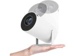 4K-Mobilprojektor mit 180-Grad-Drehfunktion - kleiner Videoprojektor - mobiler Filmprojektor - automatische Kippkorrektur - kompakter Heimkinoprojektor