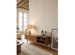 Lowboard Massivholz Modern Stil 123X42X35 Cm Mit Zwei TüRen