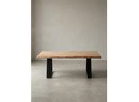 Couchtisch Massivholz Akazie Baumstamm 115X40X60Cm Landhausstil