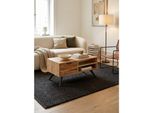 Couchtisch Akazie Massivholz Rechteckig 95X45X45 Cm Mit Stauraum Und Schublade