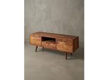 Lowboard Massivholz Landhausstil 135X51X45 Cm Mit Schublade Und 2 TüRen