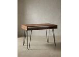Schreibtisch – Massivholz, 110X60X76 Cm, Braun, Landhausstil, 1 Ablagefach