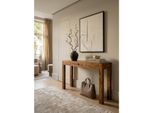 Konsolentisch Massivholz Schublade Landhausstil Mumbai, Dunkelbraun 120X40X70 Cm