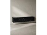 Tv-Lowboard HäNgend Groß, Marmor-Optik, KlapptüRen, Modern, Schwarz 160X30X30 Cm
