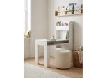 Kinderschreibtisch – Weiß, 90X50X110 Cm, Mit Regal, Schmal, Stauraum, FüR Kinderzimmer