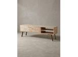 Lowboard Mango Massivholz Landhausstil 145X47X35 Cm Mit 2 TüRen