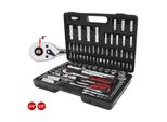 KS Tools 1/4 Zoll+1/2 Zoll Chromeplus SteckschlüSsel-Satz, 96-Tlg. (918.0796)