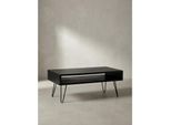 Couchtisch Mango Massivholz Metall 100X50X40Cm Mit Stauraum Und Haarnadelbeinen