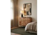 Sideboard – Akazie Massivholz/Metall, 90X86,5X40 Cm, 3 Schubladen