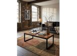 Couchtisch Sheesham Massivholz Metall 110X40X60Cm Industrial Style