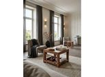 Couchtisch Mumbai Aus Massivholz – Landhausstil Im Kompakten Design, Dunkelbraun 60X60X45 Cm