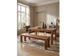 Esszimmerbank Mumbai Massivholz Landhausstil, Dunkelbraun 180X35X45 Cm
