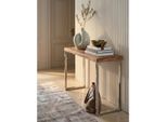 Konsolentisch Massivholz Metallbeine Landhausstil Guna, Akazie 45X120X77 Cm