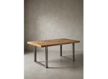 Esstisch Mango Massivholz Metallgestell Industrial, Braun 90X180X76 Cm