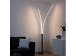 Just Light Stehlampe "Maja", Schwarz, 3, 1 Stk., Leuchten, Led, Schalter, Kippschalter, Stehlampe