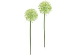 Kunstblume I.Ge.A. "Allium Zierlauch", GrüN, B:13Cm H:80Cm L:13Cm, Kunststoff, Kunstpflanzen, Stielblume KüNstliche Blumen, 2Er Set