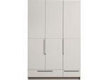 Kleiderschrank Woood "Pure", Beige, B:142Cm H:215Cm T:60Cm, Fsc-Zertifizierter Holzwerkstoff, SchräNke, Kleiderschrank, Mit Kleiderstange, Kiefernholz, HöHe 215 Cm