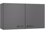 HäNgeschrank Optifit "Optimulti", Anthrazit Matt, Anthrazit Matt, B:100Cm H:57,6Cm T:34,6Cm, Holzwerkstoff, SchräNke, HäNgeschrank, Breite 100 Cm, Mit 2 TüRen, 1 Einlegeboden