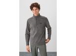 Herren PlüSch Halbzip Sweatshirt