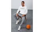 Herren Bedruckter Rundhalsausschnitt Pullover