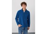 Herren PlüSch Halb-ReißVerschluss Sweatshirt