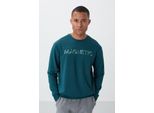 Herren Bedruckter Rundhals-Sweatshirt