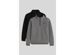 Herren Halbzip-PlüSch-Sweatshirt