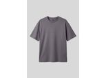 Oversized Baumwollmischung Rundhalsausschnitt T-Shirt