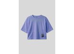 Oversized Polyester Crew Neck T-Shirt Mit Tasche