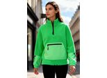 Oversized Fleece-Halbzip Sweatshirt