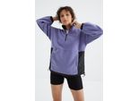 Oversized Halb-Zip PlüSch Sweatshirt