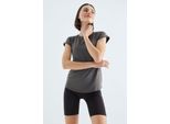 Damen T-Shirt Mit Kurzen ÄRmeln Und Rundhalsausschnitt