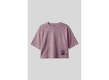 Oversized Polyester Crew-Neck T-Shirt Mit Tasche