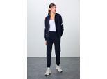 Oversized Kapuzen-Zip-Sweatshirt Und Hose Set