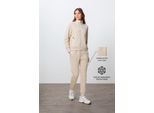 Oversized Sweatshirt Mit ReißVerschlusskragen Und Hose Set