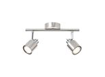 Brilliant Lampe Andres Spotrohr 2Flg Nickel/Chrom 2X PAR51, GU10, 10W, Geeignet FüR Reflektorlampen (Nicht Enthalten) KöPfe Schwenkbar