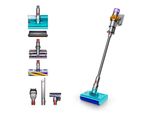 Dyson Nass-Trocken-Sauger "V15S Detect Submarine™", Nickel Satin Gelb, Glanz Nickel, B:25,3Cm H:124,6Cm T:26,6Cm, Mehrzwecksauger, Bis Zu 60 Minuten Laufzeit Inkl. Austauschbarem Akku, Topseller