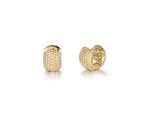 Paar Creolen Firetti "Schmuck Geschenk Edelstahl Ohrschmuck Ohrringe KüGelchen", Gold (Gelbgoldfarben), Ohrringe, Damen, Edelstahl