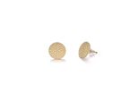 Paar Ohrstecker Firetti "Schmuck Geschenk Edelstahl Ohrschmuck Ohrringe MüNze KüGelchen", Gelbgoldfarben, Ohrringe, Damen, Edelstahl