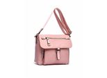 UmhäNgetasche "Nylon", Damen, Gr. B/H/T: 24Cm X 20Cm X 11Cm Onesize, Rosa, Kunstfaser, Collezione Alessandro, Taschen UmhäNgetasche, In Modernem Design Mit Vielen FäChern
