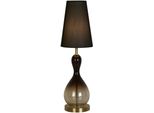 Searchlight Tischleuchte "Marakesh 1Lt Tischleuchte - Satiniertes Messing", Schwarz (Ombre, Goldfarben), H: 45,5Cm, 1 Stk., Leuchten, Tischleuchte