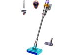 Dyson Nass-Trocken-Akkusauger "V15S Detect Submarine™", Bunt (Nickel, Satin Gelb), B:26Cm H:126Cm T:25Cm, Akkusauger, Bis Zu 60 Minuten Laufzeit Inkl. Austauschbarem Akku