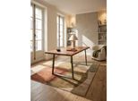 Schreibtisch Massivholz Baumkante Mit Trapezgestell, Akazie 140X80X76 Cm